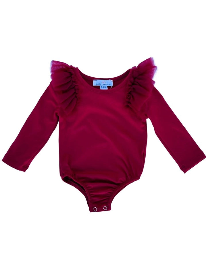 BB CRANBERRY LEO RUFFLE