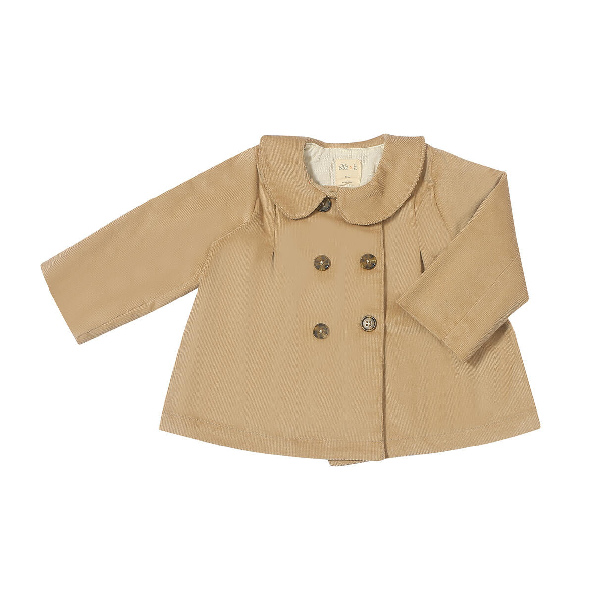 ETTIE & H CORD PEA COAT