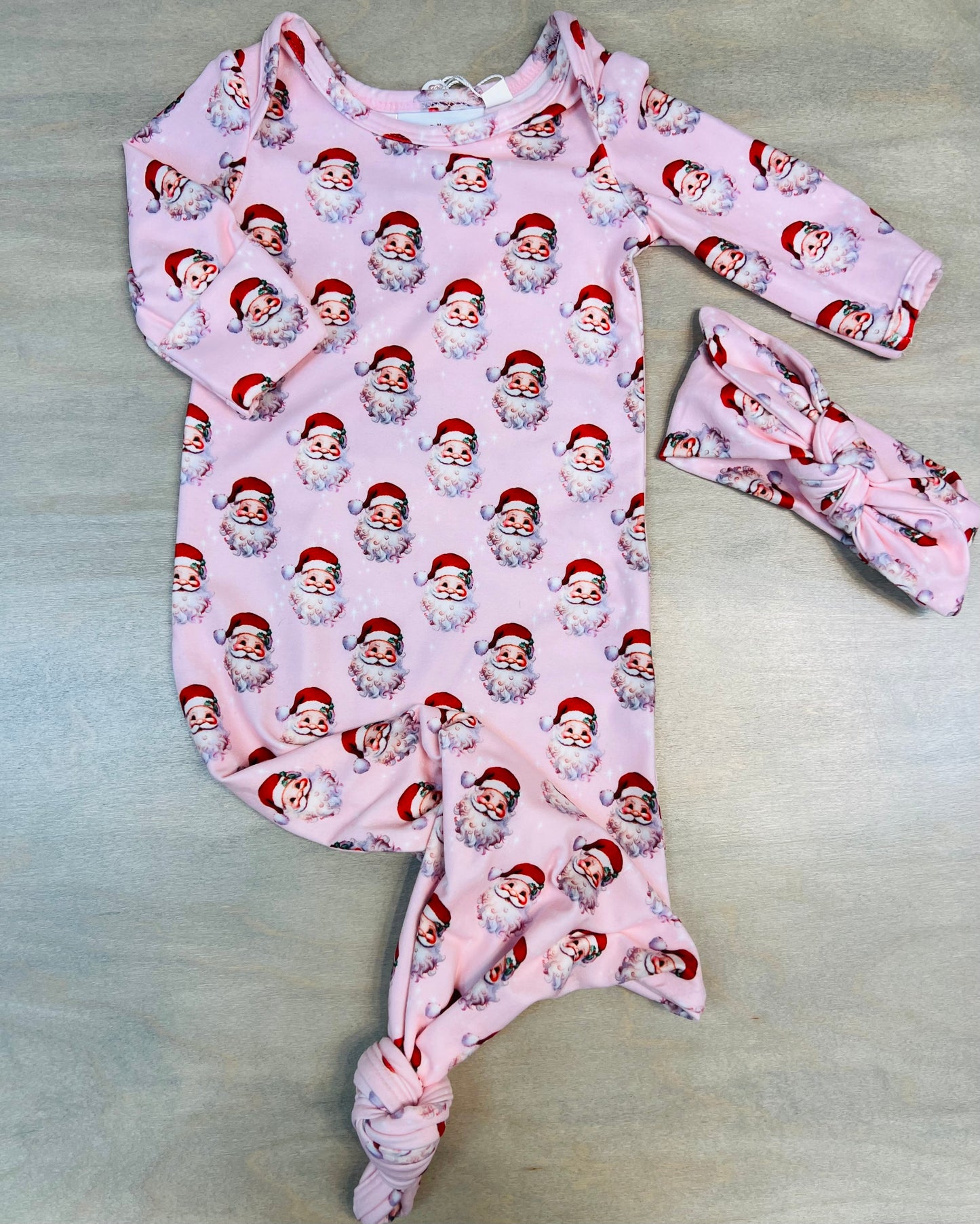 SB PINK KNOTTED GOWN SANTA