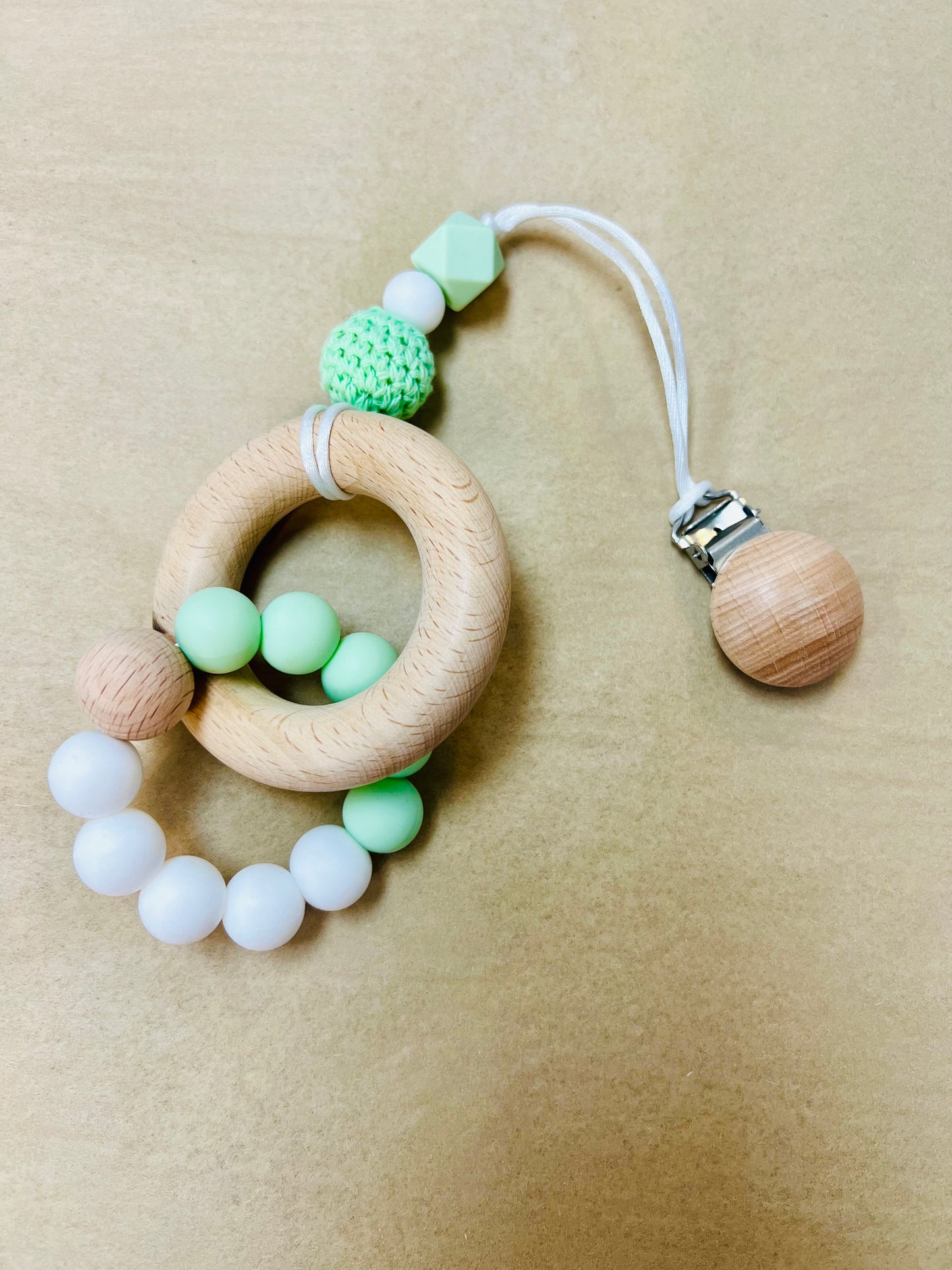Wooden and Silicone Teether