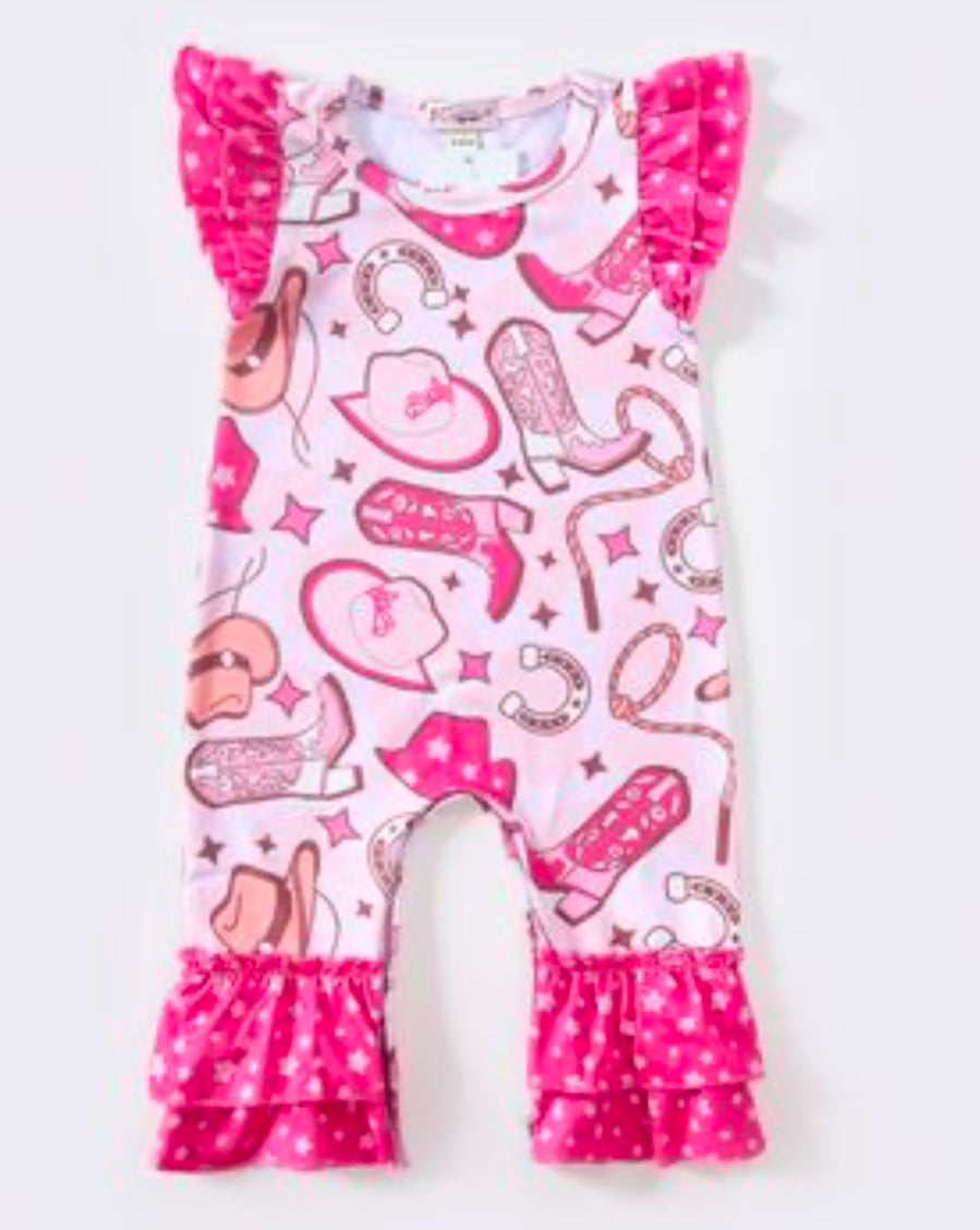 CLOVER COTTAGE COWGIRL ROMPER