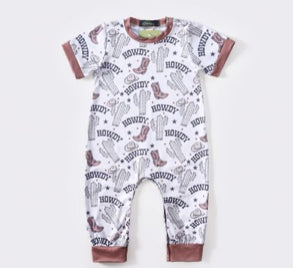 CLOVER COTTAGE CACTUS BOY ROMPER