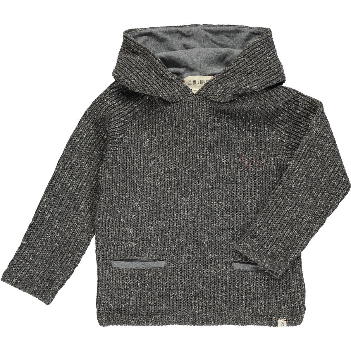 ME & HENRY GREY HOODED SWEATER