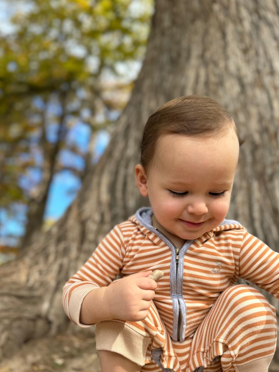 MH MUSTARD HOODED ROMPER