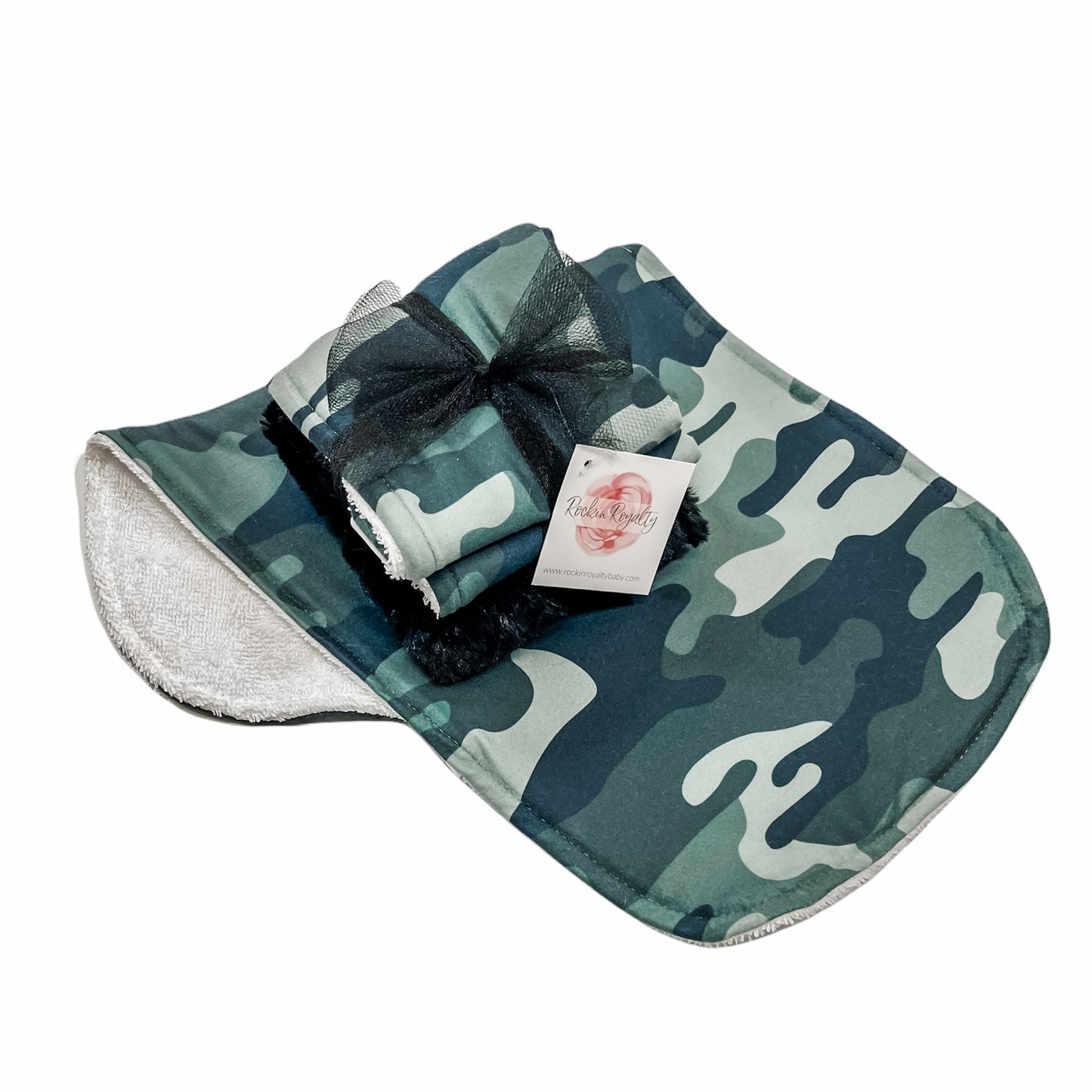 ROCKIN ROYALTY Burp Cloth Set