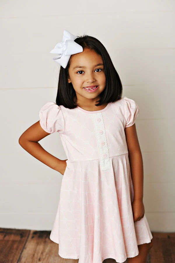 SB PINK RIBBON & BOW DRESS
