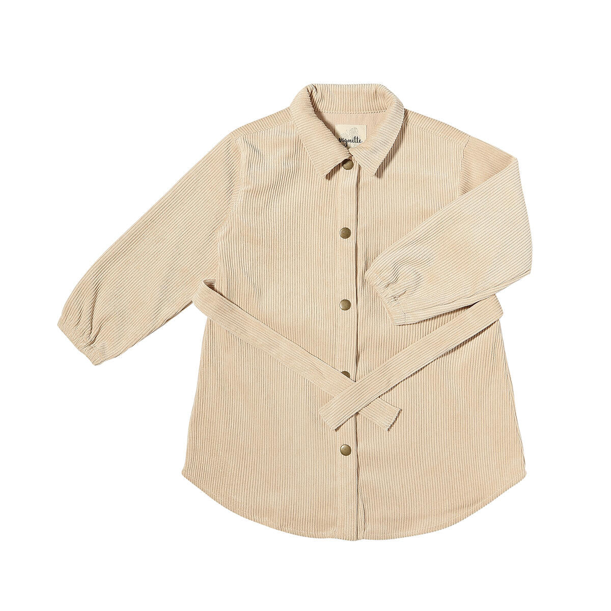 VIGNETTE OATMEAL CORD DRESS / TOP