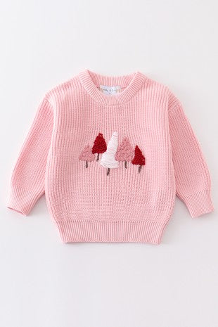 HD PINK TREE SWEATER