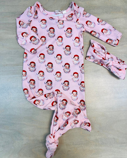 SB PINK KNOTTED GOWN SANTA