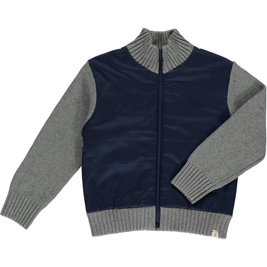 MH NAVY SWEATER JACKET