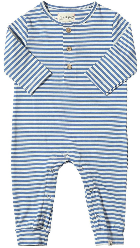 ME & HENRY NAVY / WHITE ROMPER