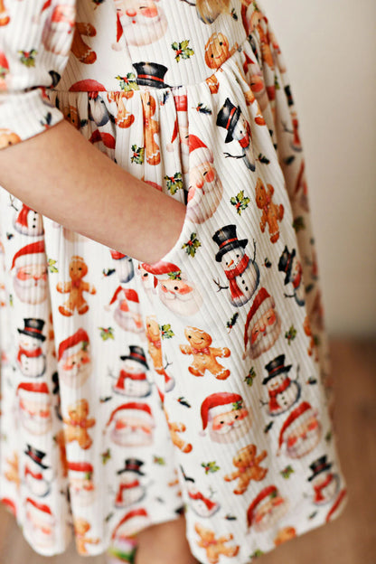 SB CHRISTMAS POCKET DRESS