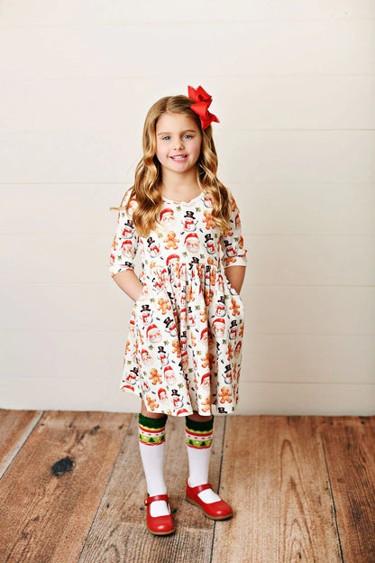 SB CHRISTMAS POCKET DRESS